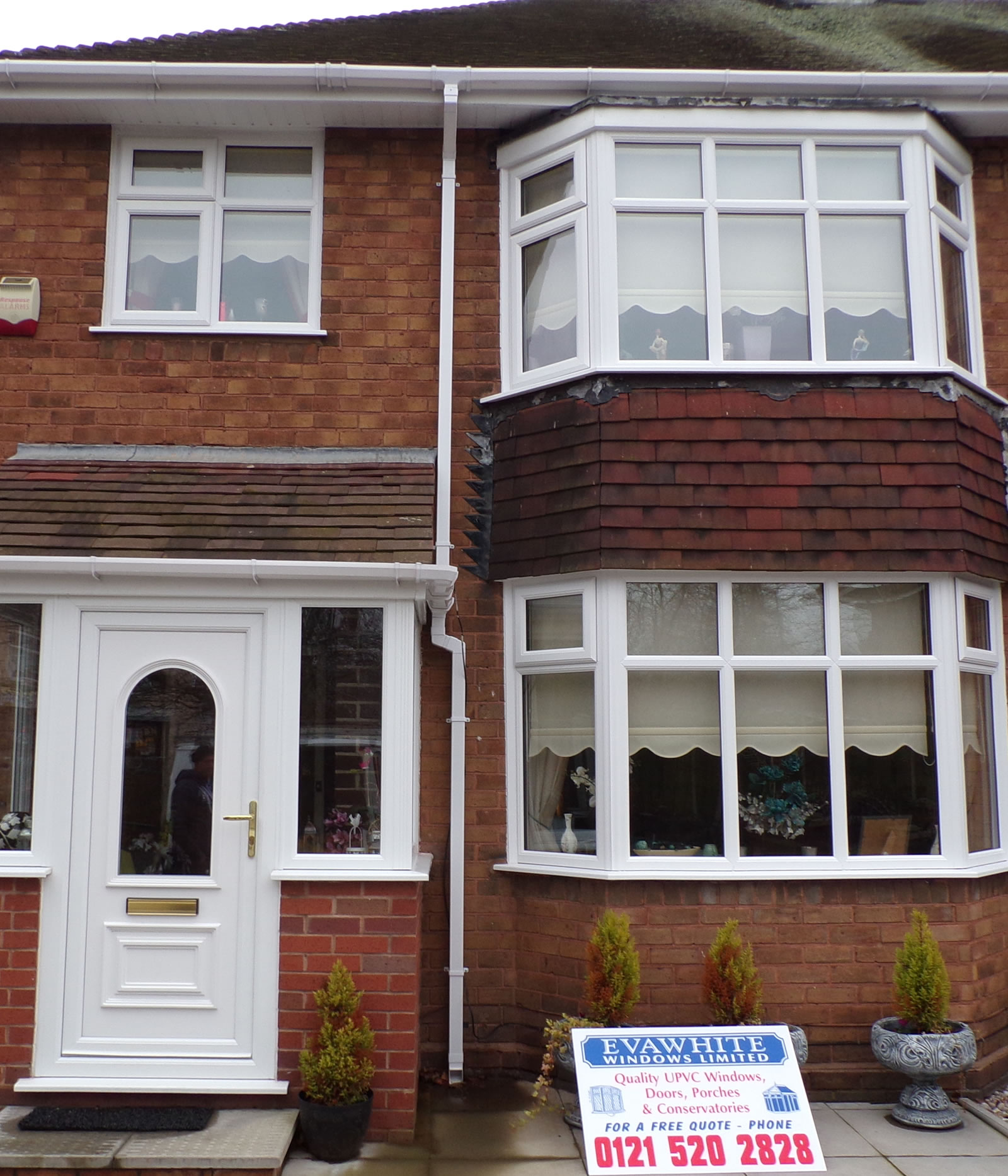 evawhite windows manufacture and install double glazed UPVC windows